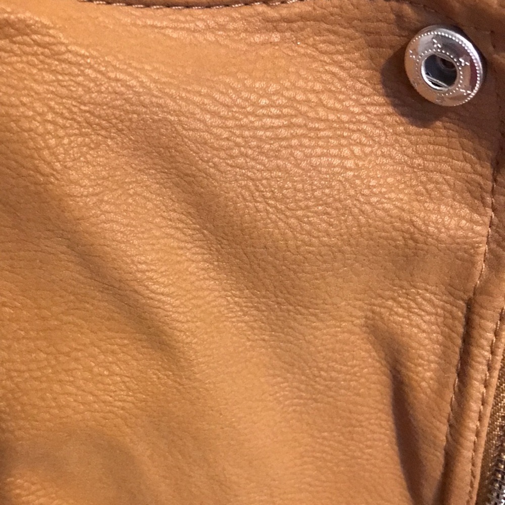Women's Tan Jacket faux suede - Picture 3 of 5